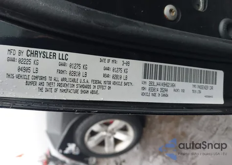 2009 Dodge Challenger Se z USA, uszkodzony, nr VIN 2B3LJ44V49H621064